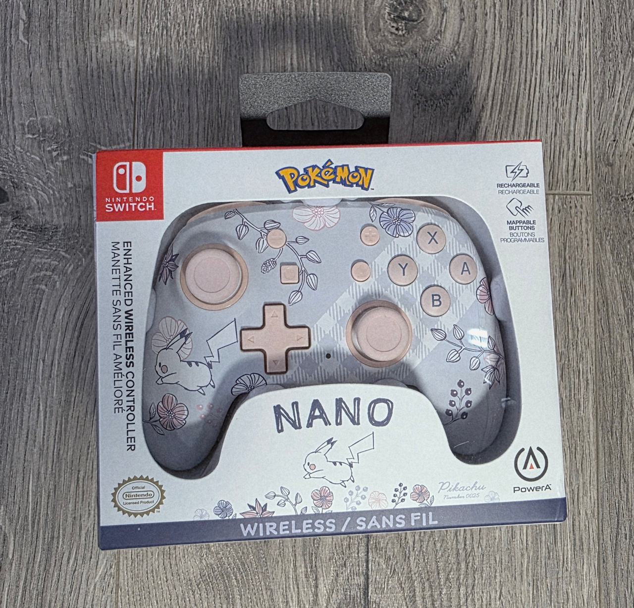 PowerA Nano Enhanced Wireless Controller for Nintendo Switch - Pikachu Garden