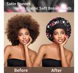 3 pack - Satin Hair Bonnet for Sleeping - Image 4