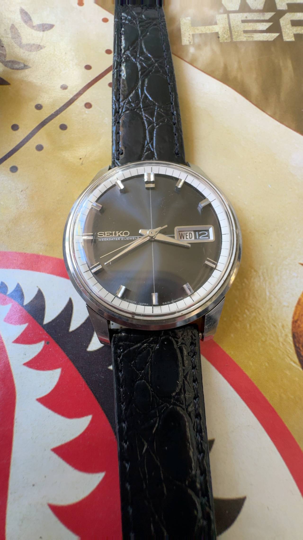 Seiko Sportsmatic Weekdater 6619-8010 Stainless Steel