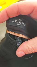 Women's Black Side Button Dress Pants - Image 1