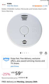 Kidde Detect Smoke + Carbon Monoxide Alarm Hardwired with Battery Backup - Image 2