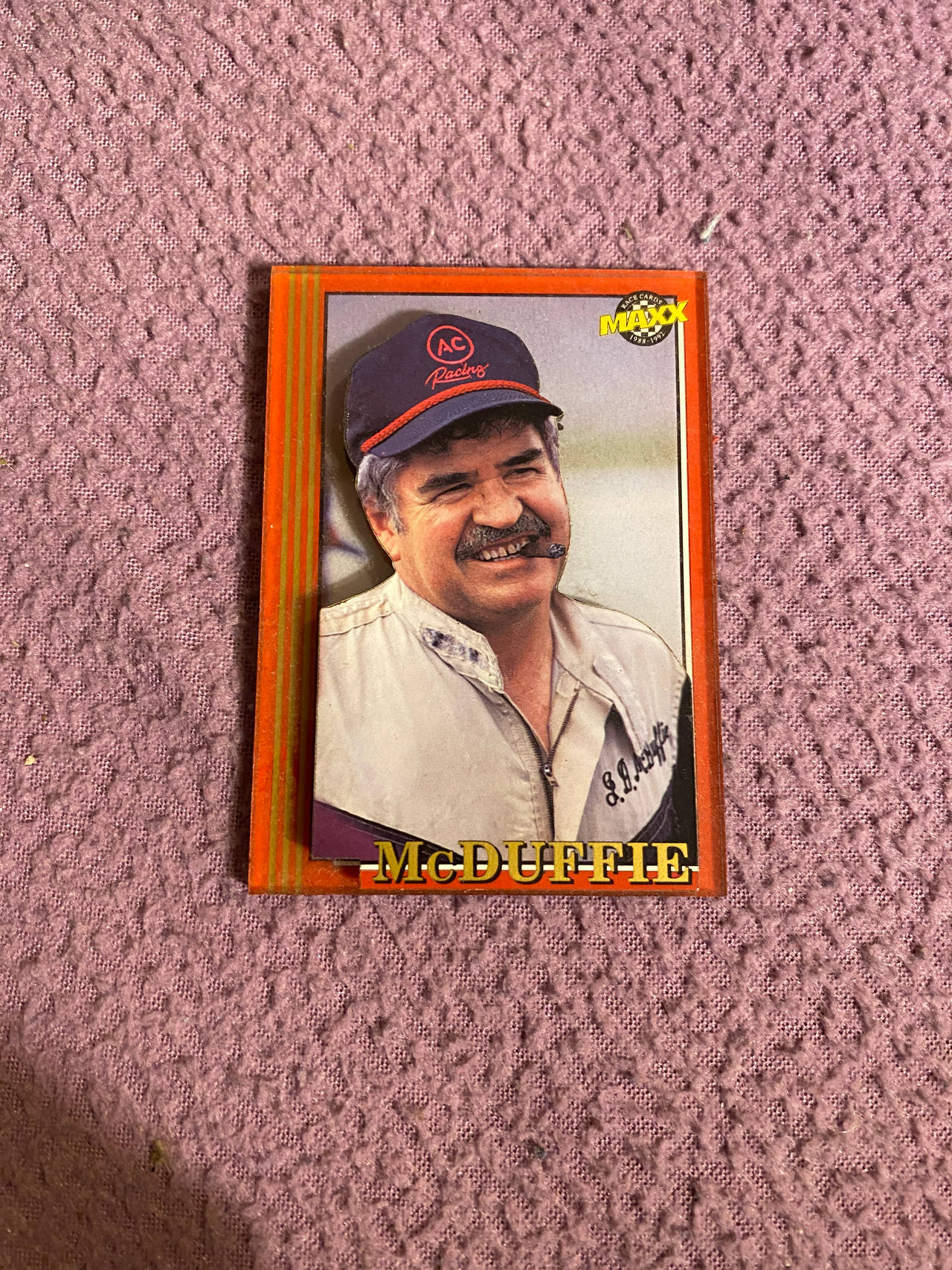 J.D. McDuffie Racing Card