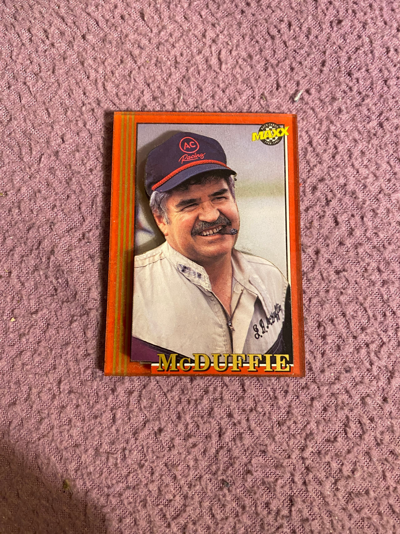 J.D. McDuffie Racing Card