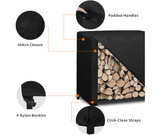 Easy-Going 4 Feet Outdoor Log Rack Cover Waterproof Weatherproof Firewood Cover - Image 5