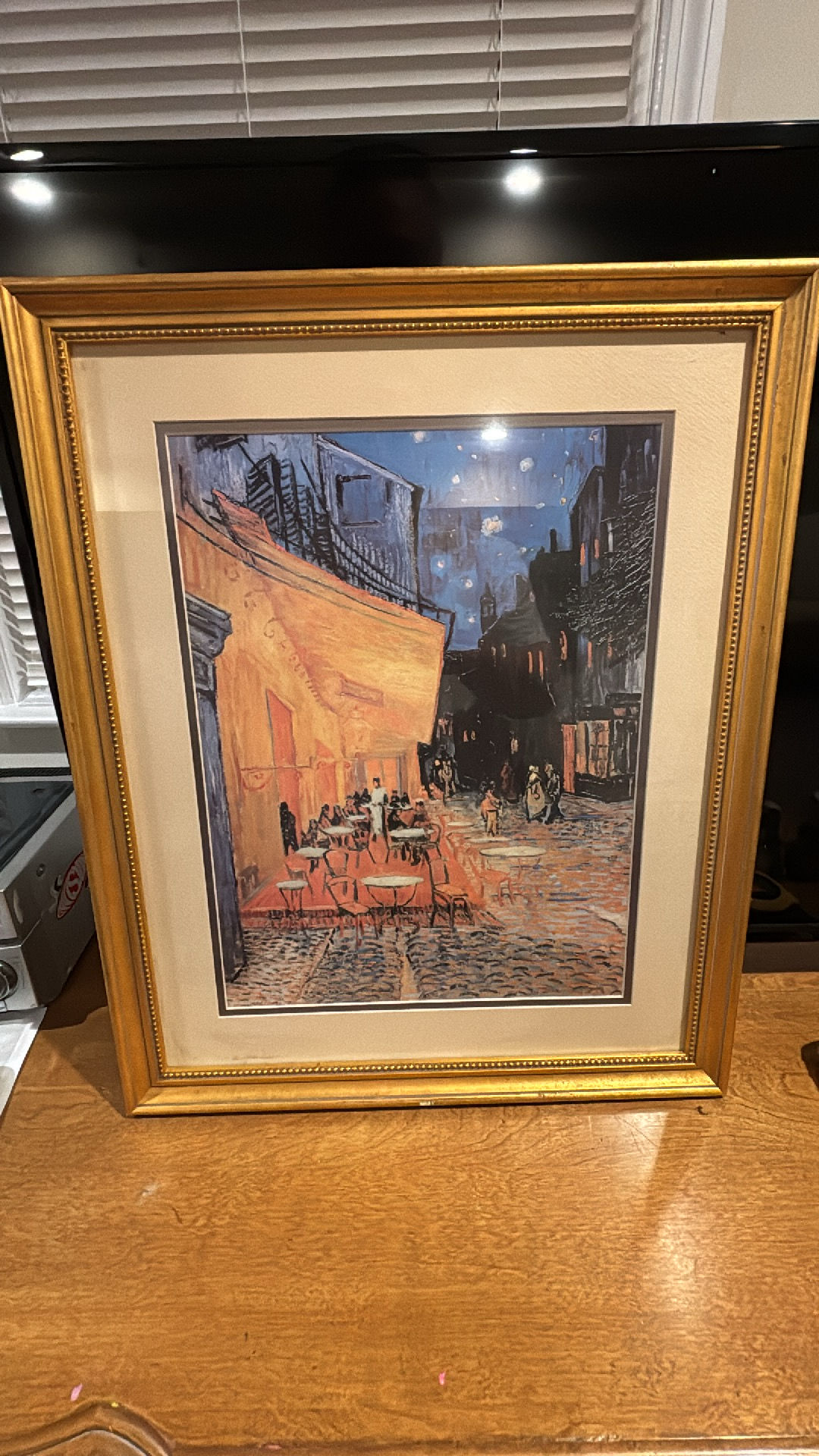 Café Terrace at Night Art Print