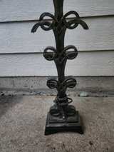 Vintage Wrought Iron Scroll Table Lamp - Image 3