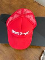 Don't Overthink It Red Trucker Hat - Image 6