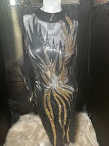 Sequin Mesh Cocktail Dress - Image 1