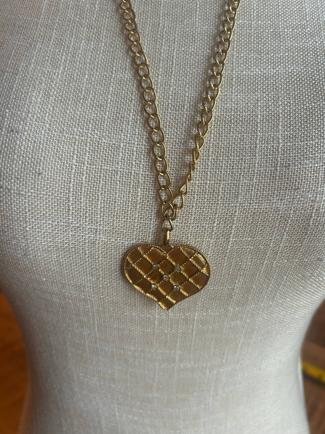 Gold Heart Pendant Necklace
