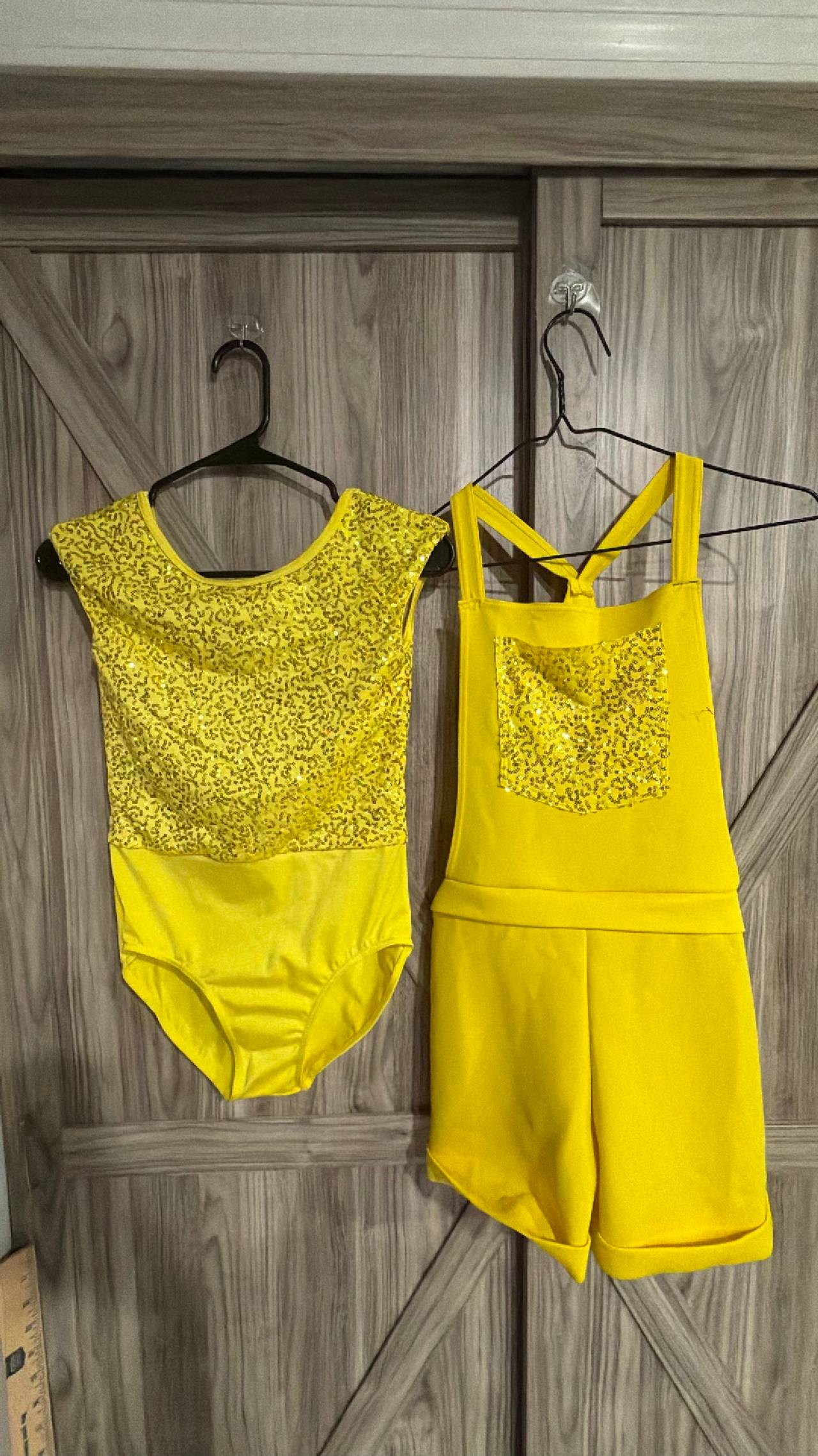 Large Weissman Sequin Dance Costume bright Yellow Dance Play