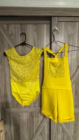 Large Weissman Sequin Dance Costume bright Yellow Dance Play - Image 1