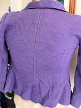 Dolce & Gabbana Purple Wool Coat - Image 7