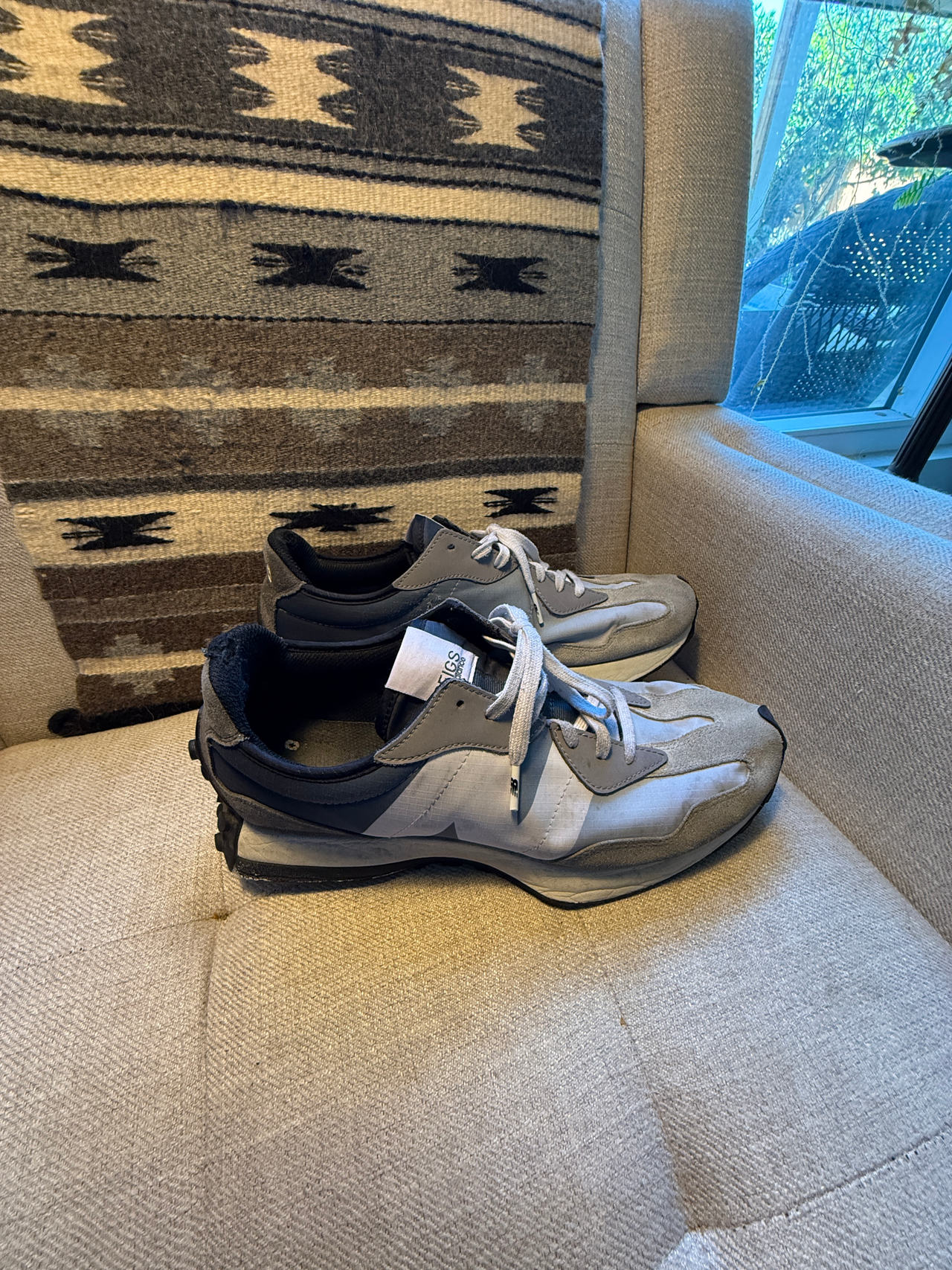 Figs New Balance 327 Grey Navy