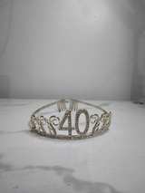 40th Birthday Rhinestone Tiara - Image 2