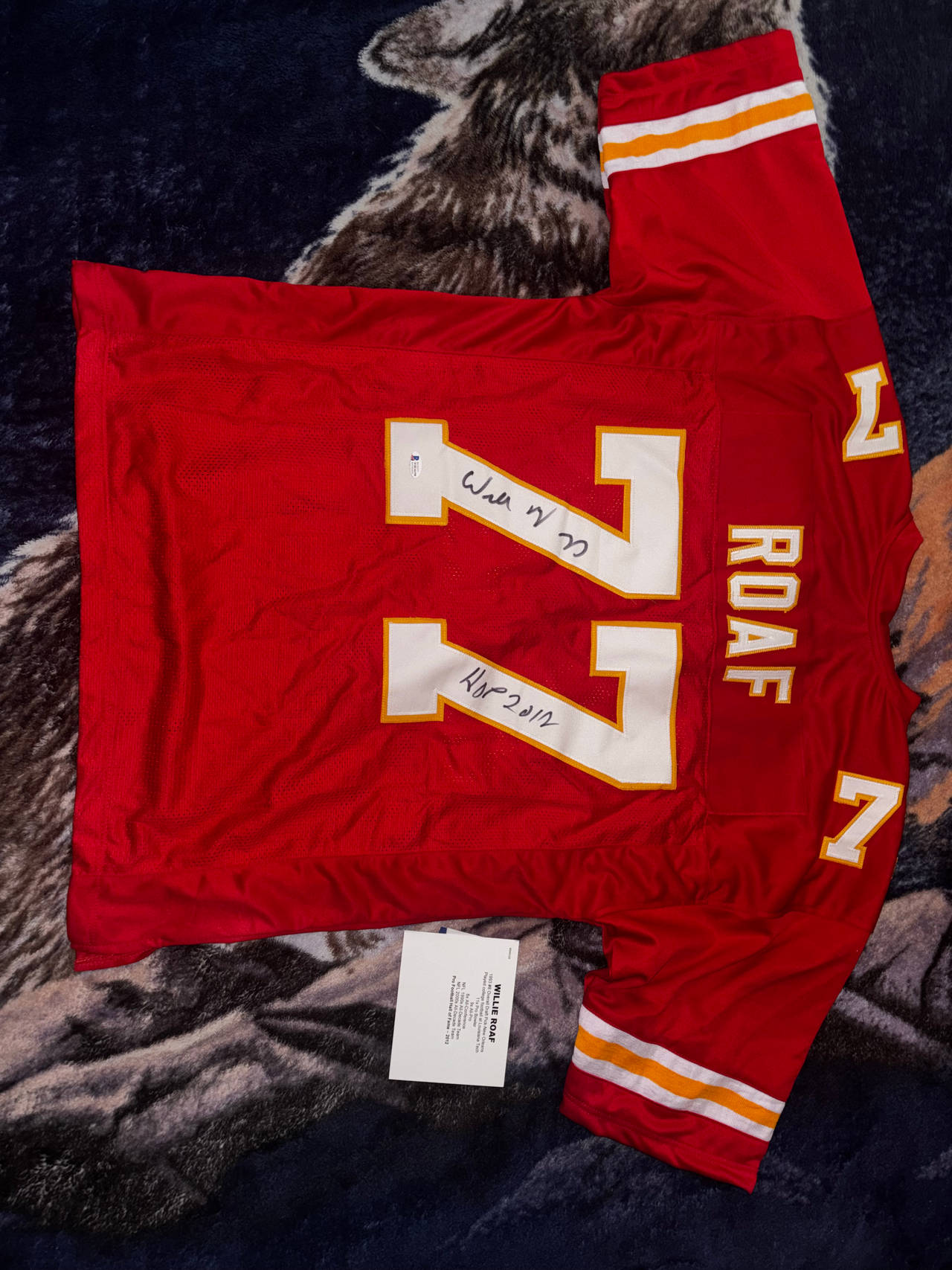 Willie Roaf Kansas City Chiefs Autographed Jersey