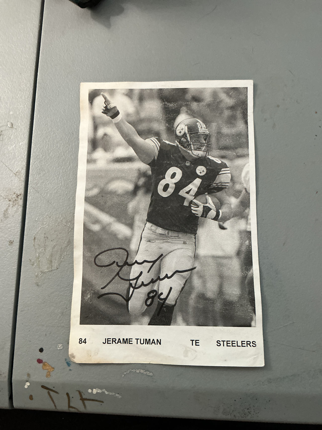 Jerame Tuman Signed Pittsburgh Steelers Photo