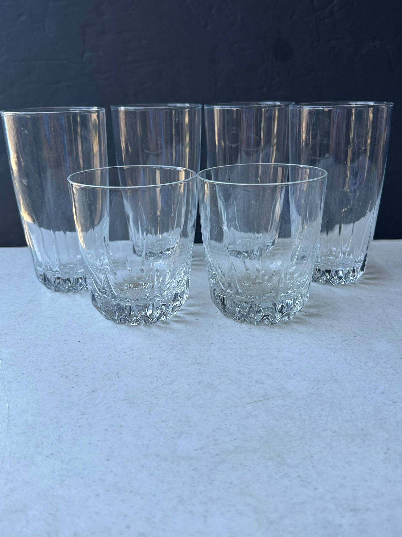 6-Piece Cut Glass Drinkware Set