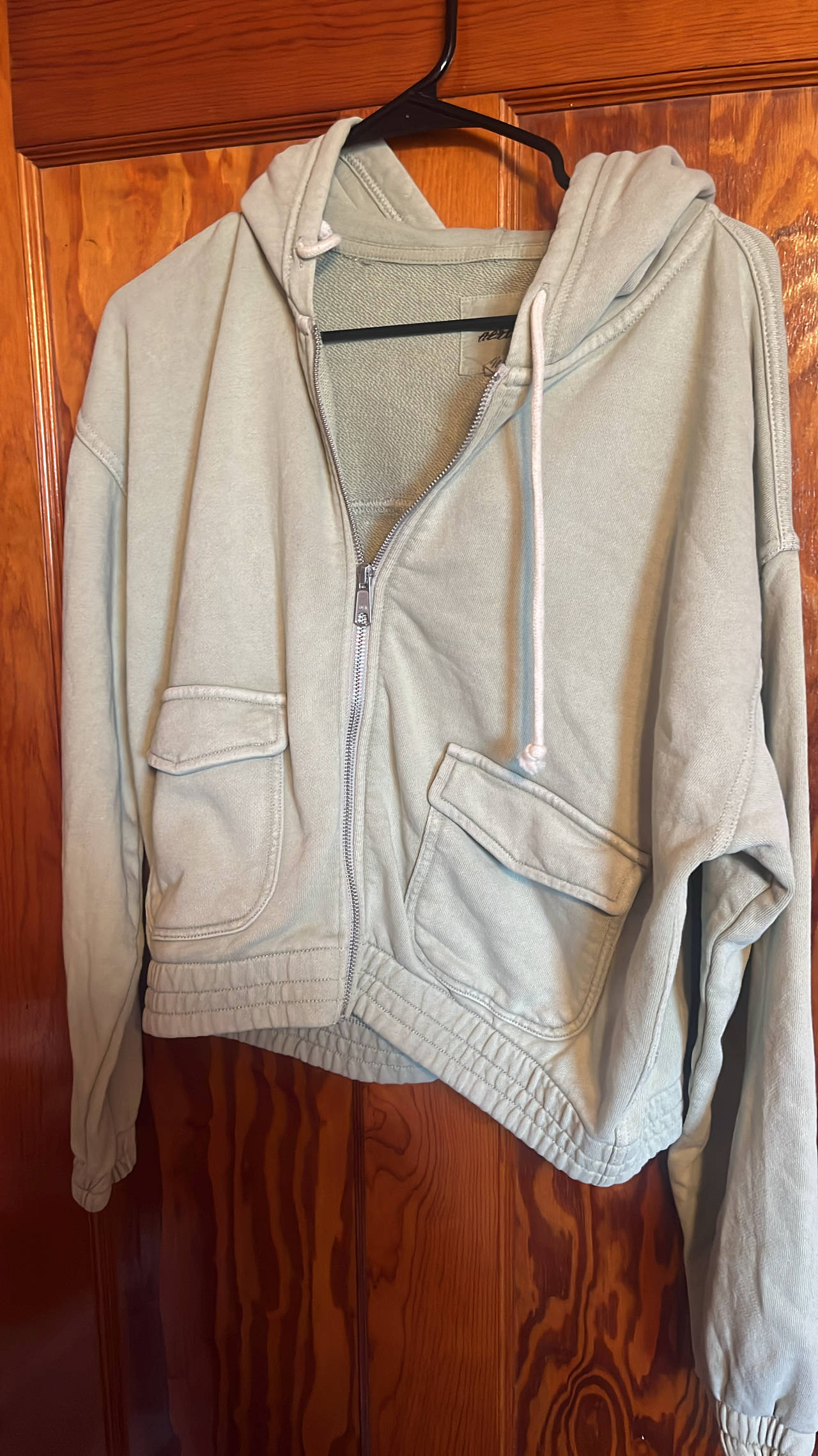 Aerie Cargo Zip Up Hoodie medium