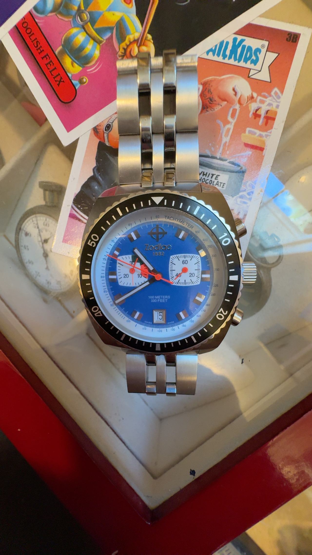 Zodiac Sea Dragon ZO2213 Blue Dial Chronograph Men's Watch