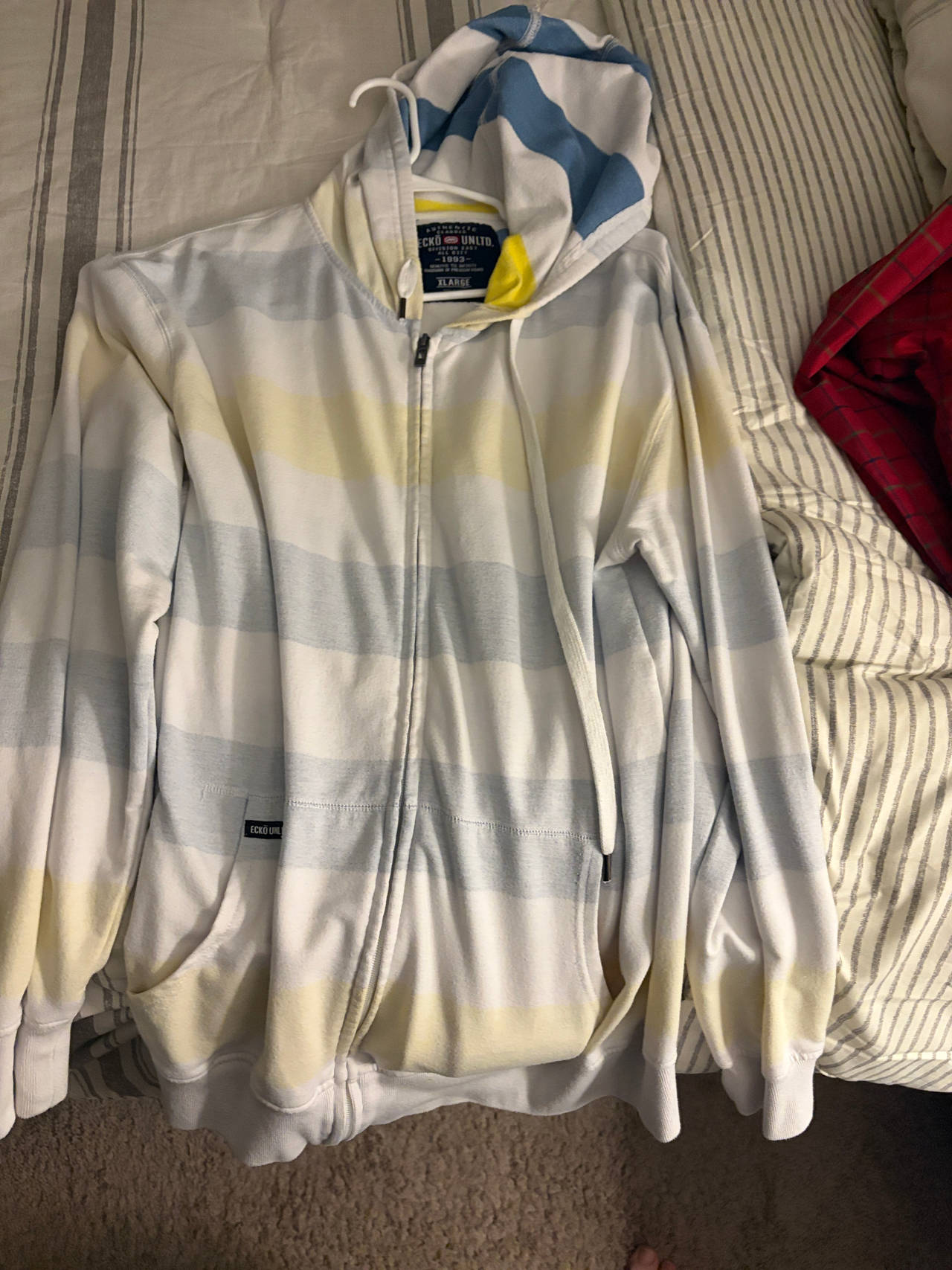 Ecko Unltd. Striped Full-Zip Hoodie