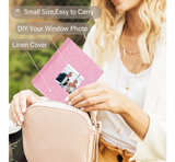 Artmag Mini Photo Album 4x6 260 Total Pockets 2 Pack, Linen Cover Front Window - Image 3