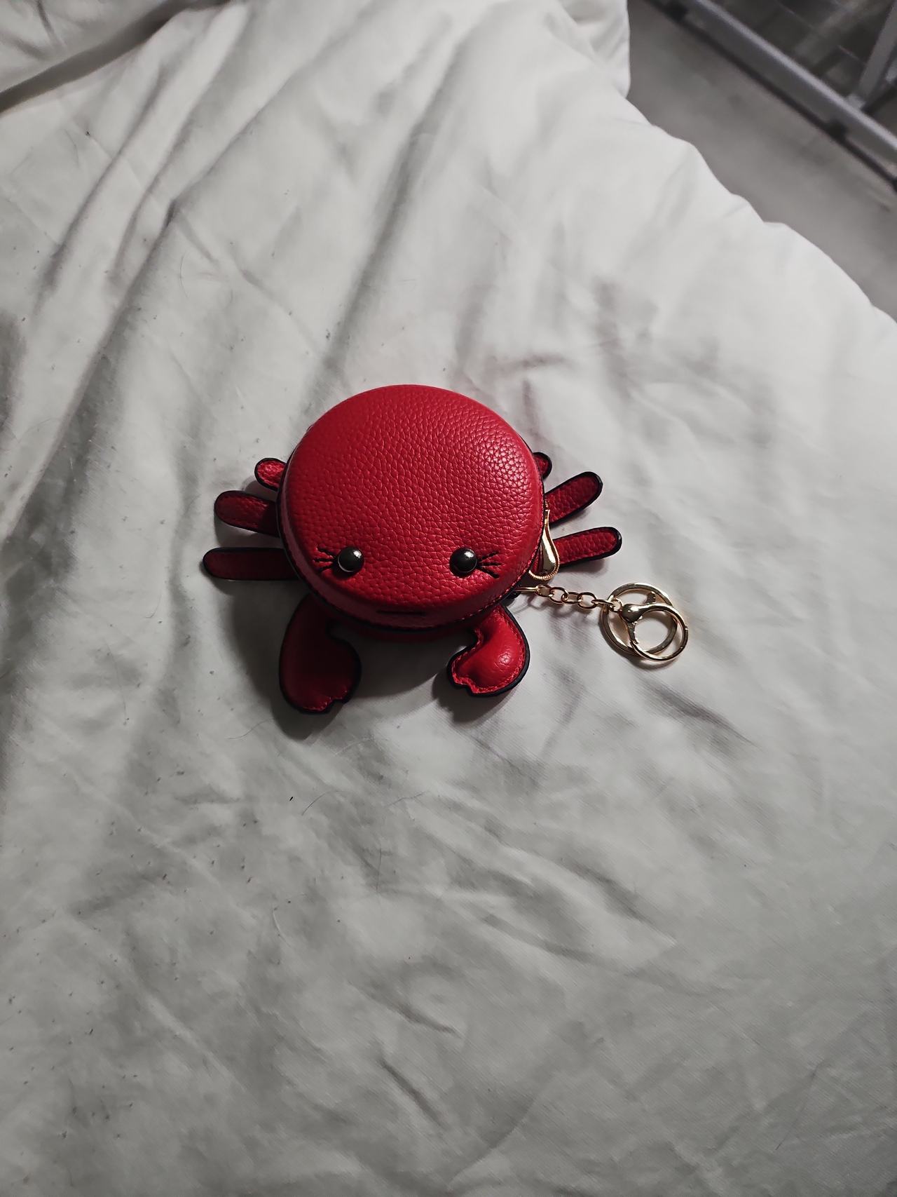 Red Crab Coin Purse Keychain