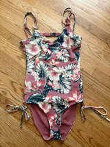 Tori Praver Floral One-Piece Swimsuit. Size M. - Image 1