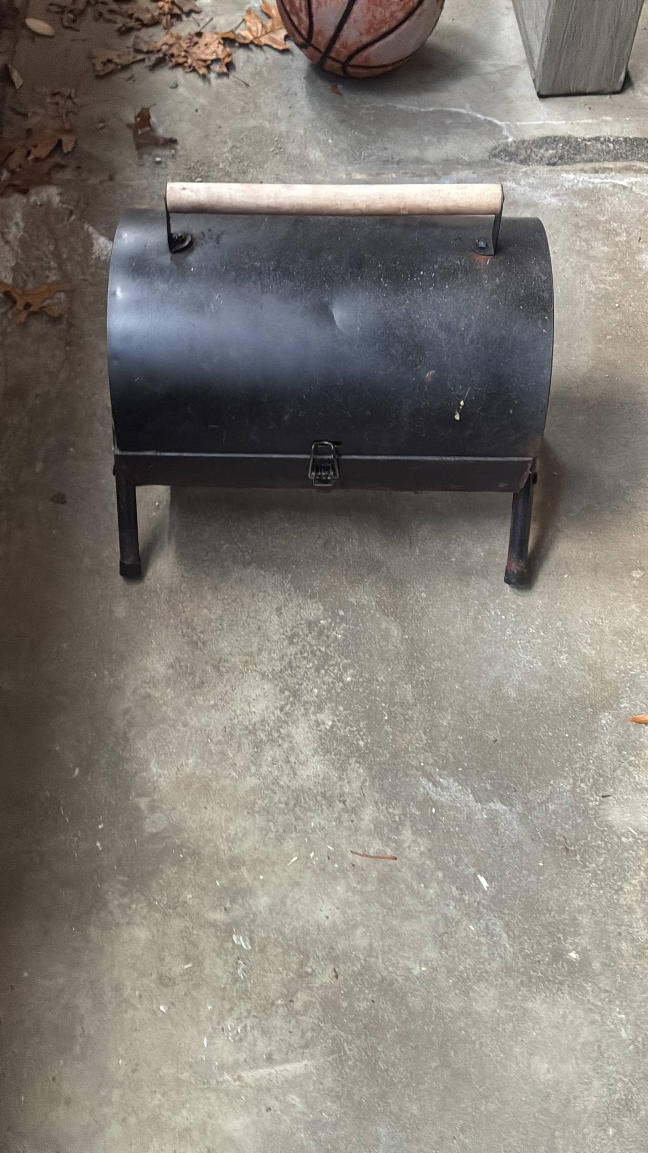 Portable Barrel Charcoal Grill