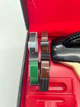 Vintage Rotex Embossing Label Maker Kit Case Extra Tape Rolls Tested Working - Image 3
