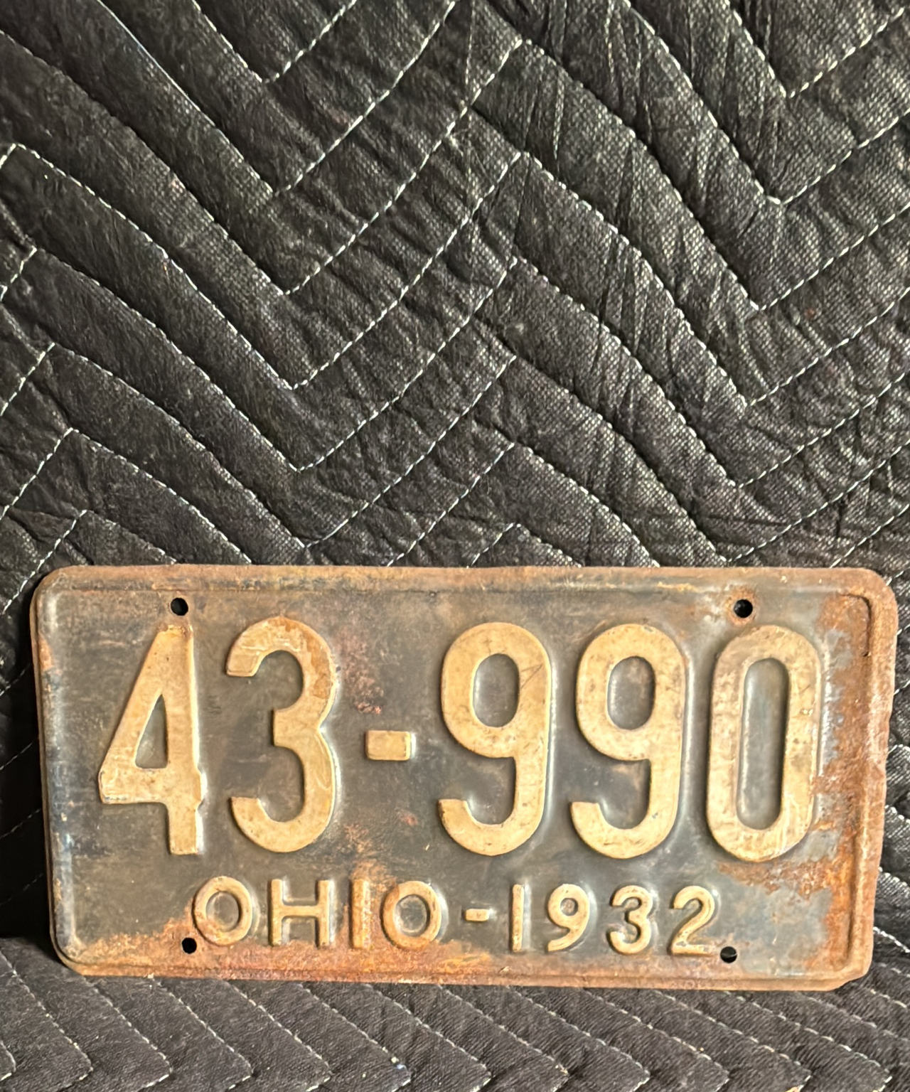 1932 Ohio License Plate