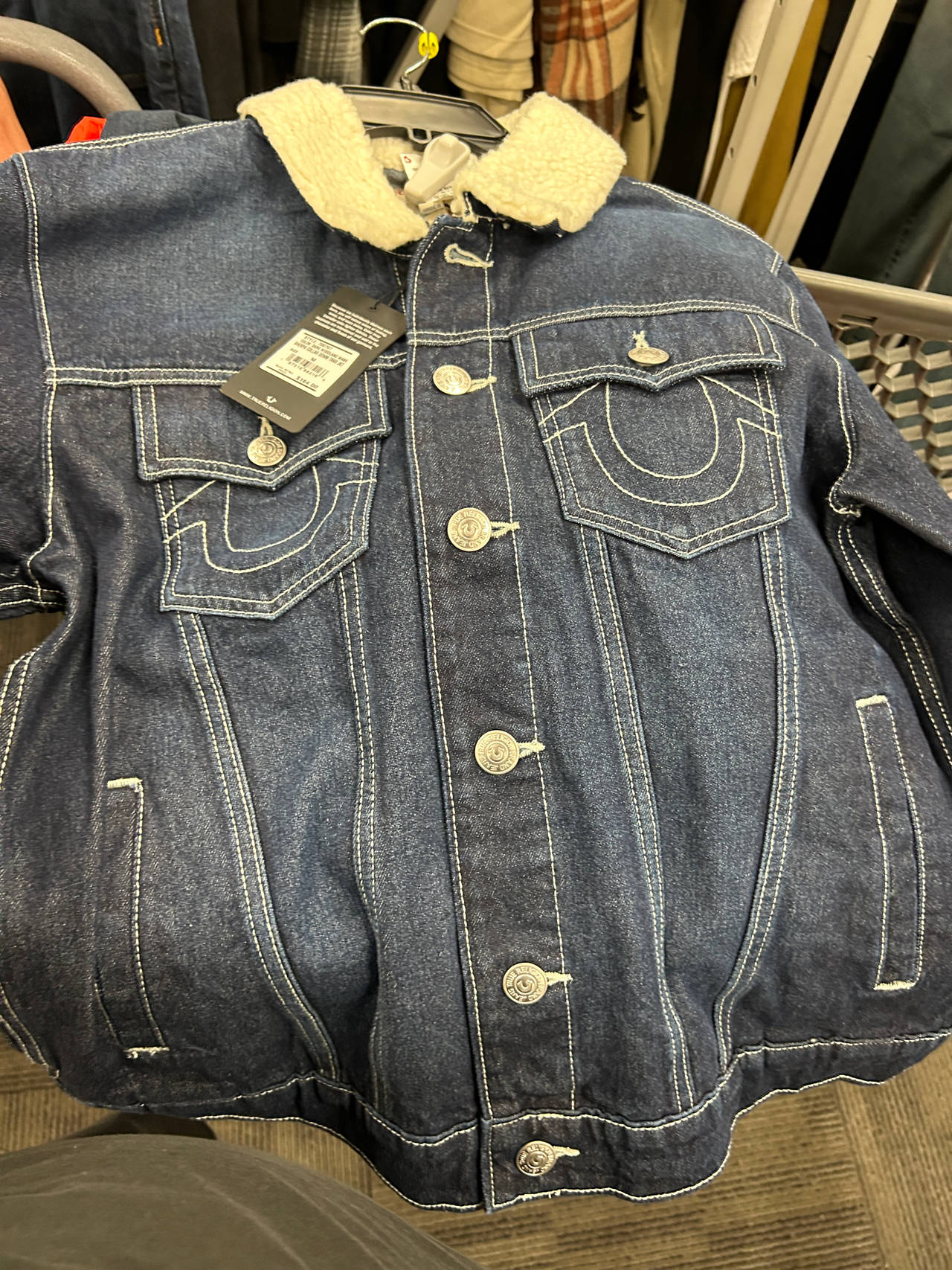 True Religion Sherpa Denim Jacket