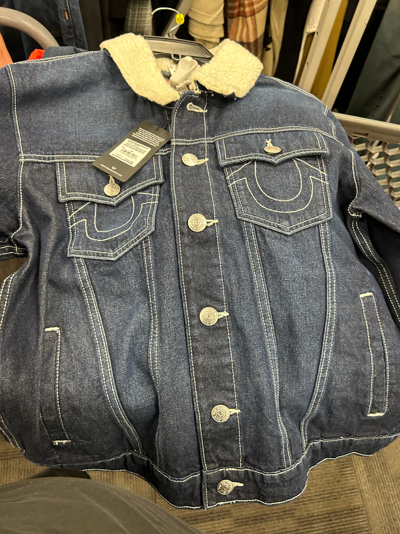 True Religion Sherpa Denim Jacket