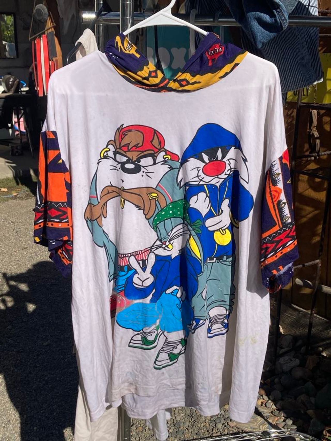 Looney Tunes Hip Hop Graphic Hoodie T-Shirt
