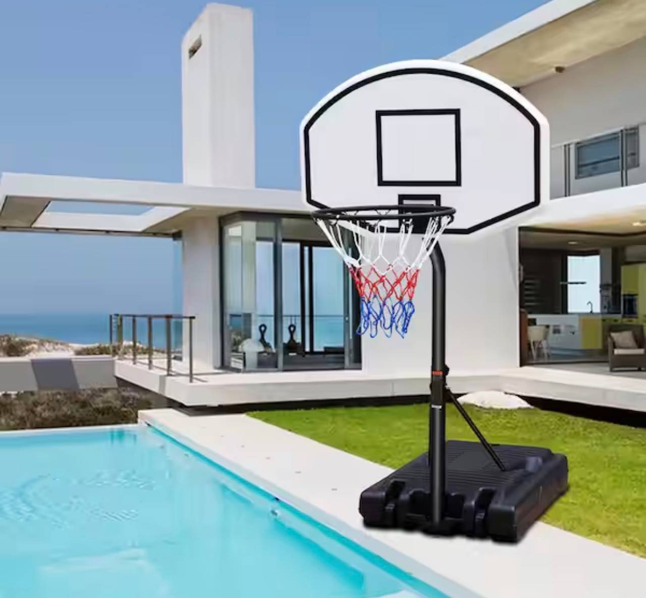 Poolside Adjustable Basketball Hoop