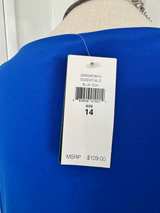 Lauren Ralph Lauren Royal Blue Ruched Sheath Dress - Image 2