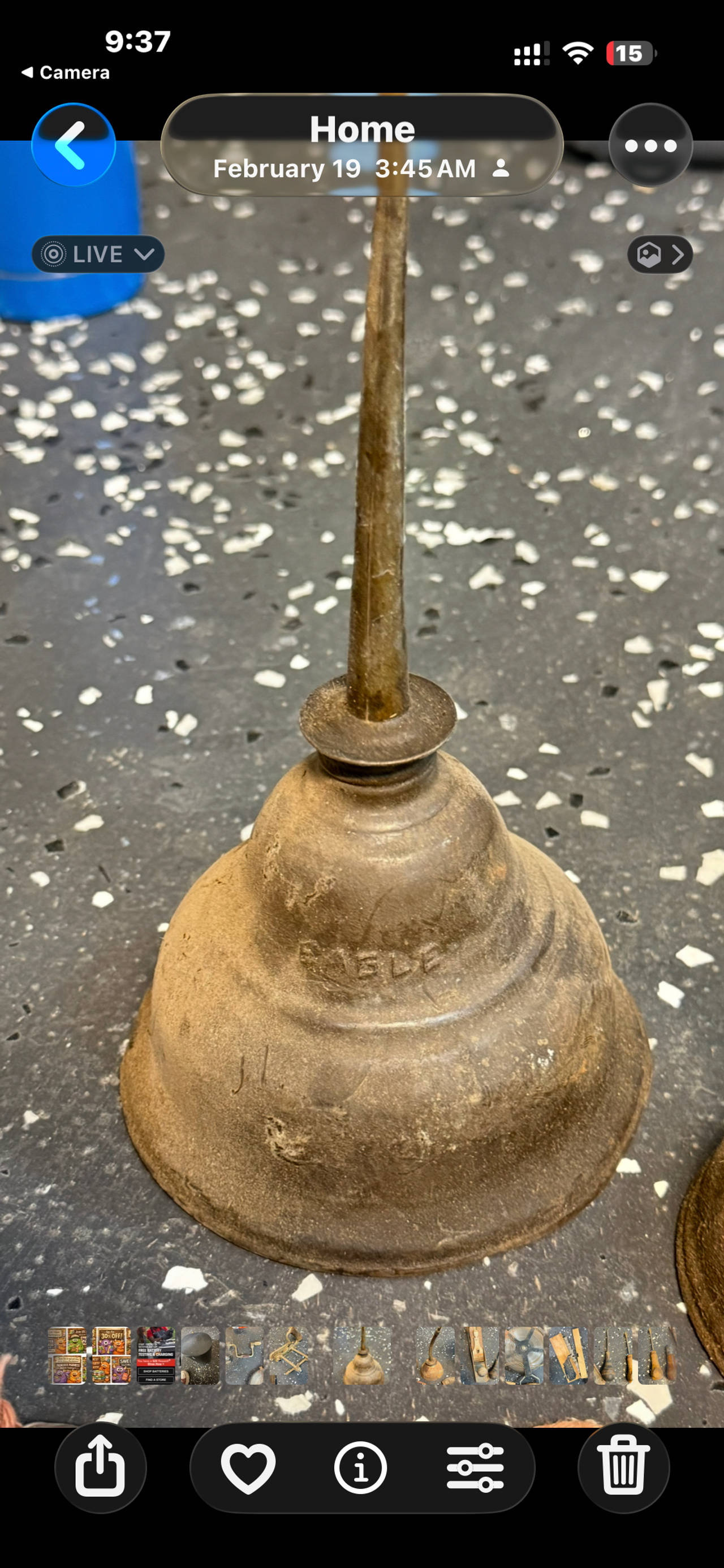 Eagle Vintage Thumb Pump Oil Can