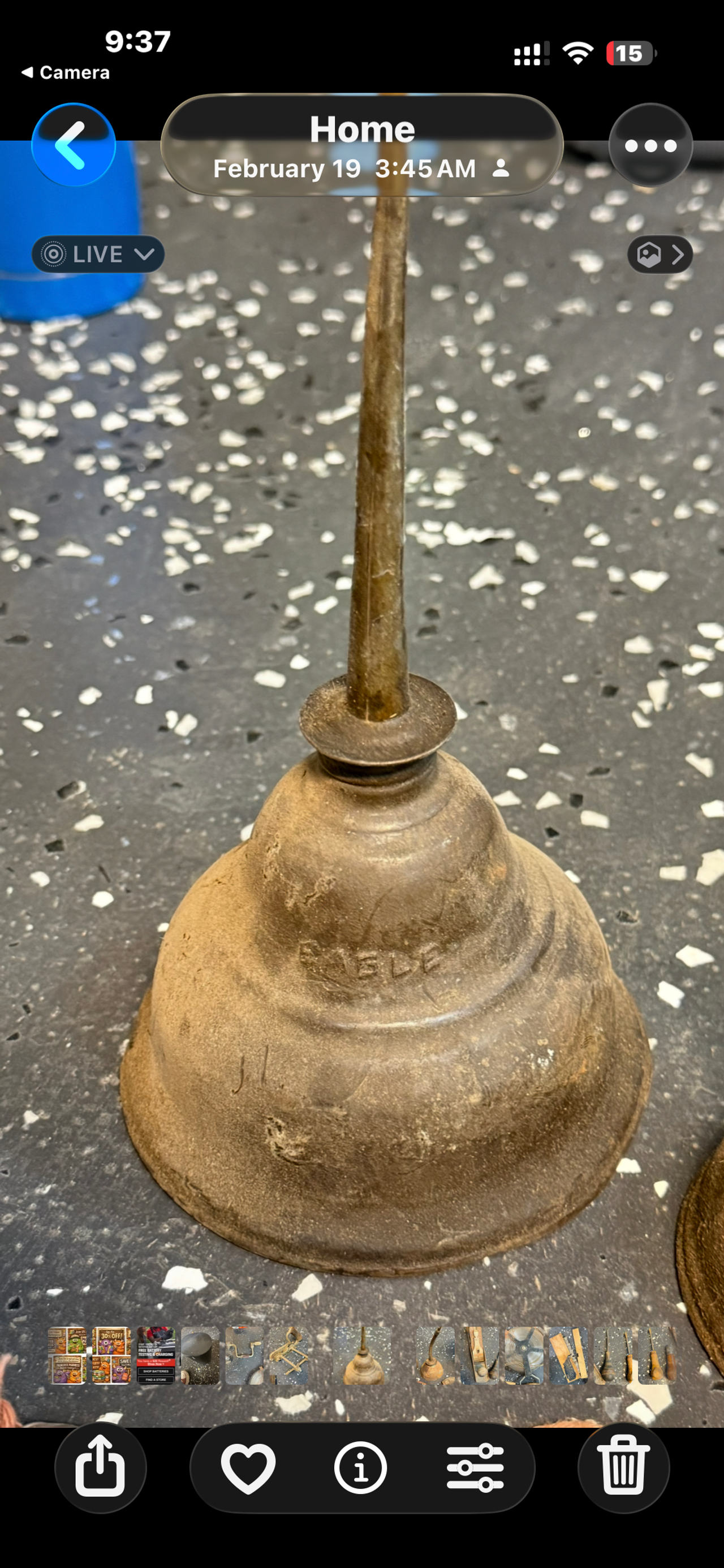 Eagle Vintage Thumb Pump Oil Can