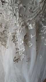 Beaded Mermaid Wedding Dress size 4-6 - Image 4