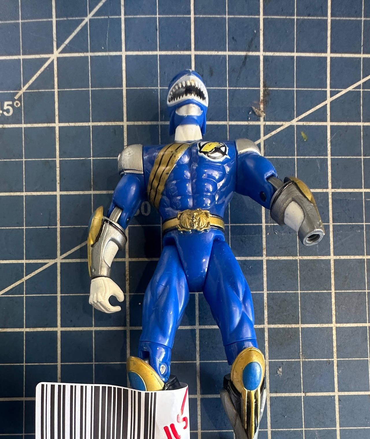 Power Rangers Wild Force Blue Shark Ranger Action Figure 115