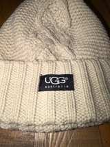 UGG Australia Beige Tan Fleece-Lined Beanie Hat - Image 1