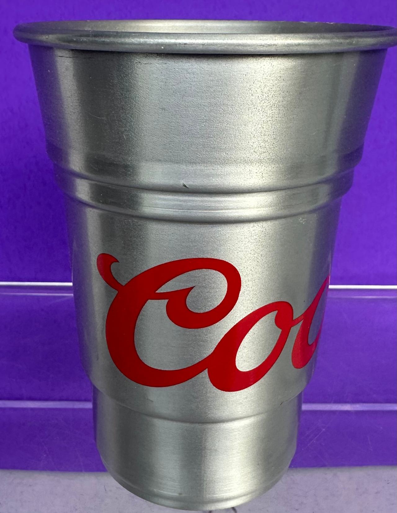 Coors Light Aluminum Pint Cup