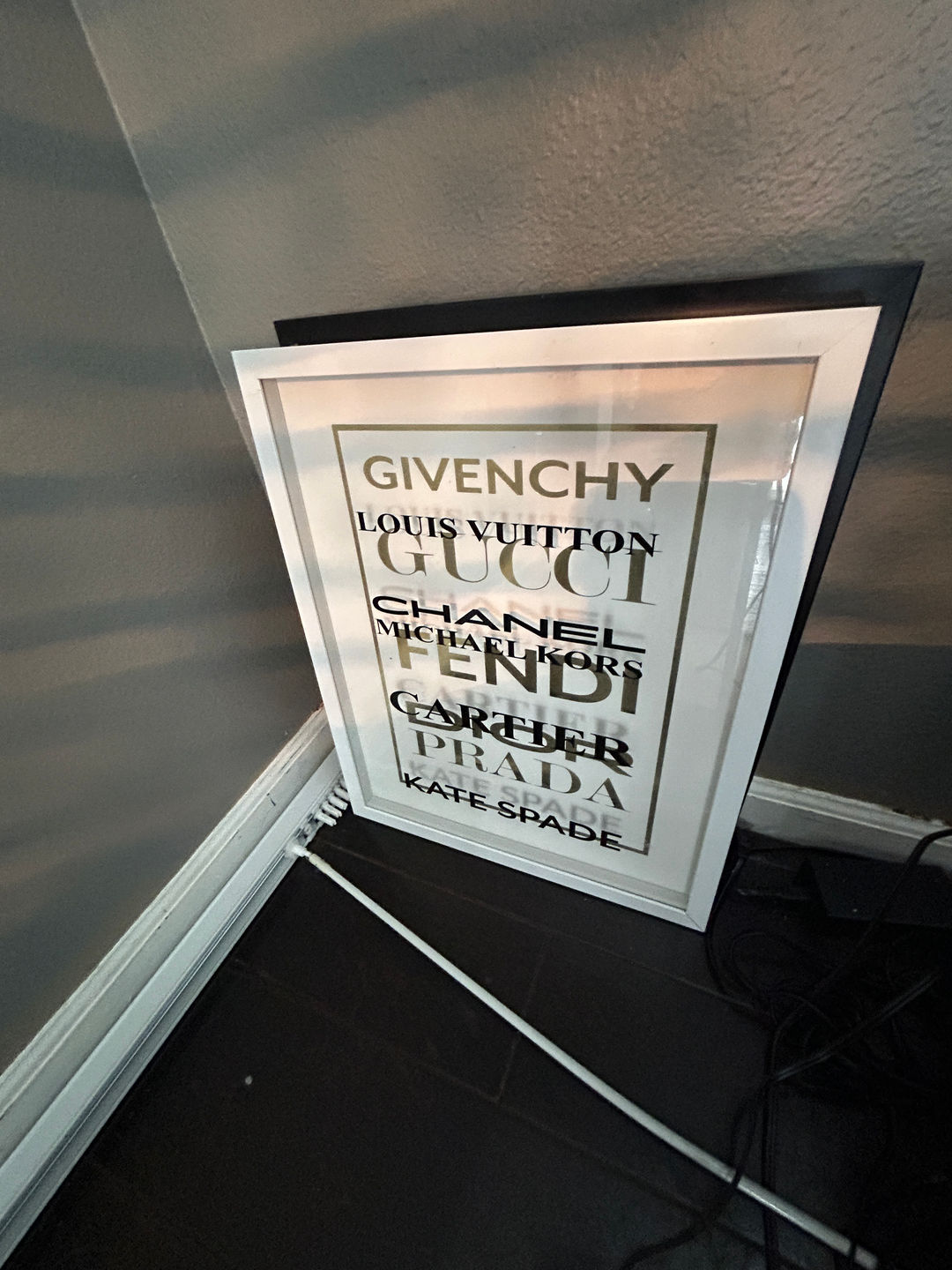 Fashion Brand Typography Wall Art Print