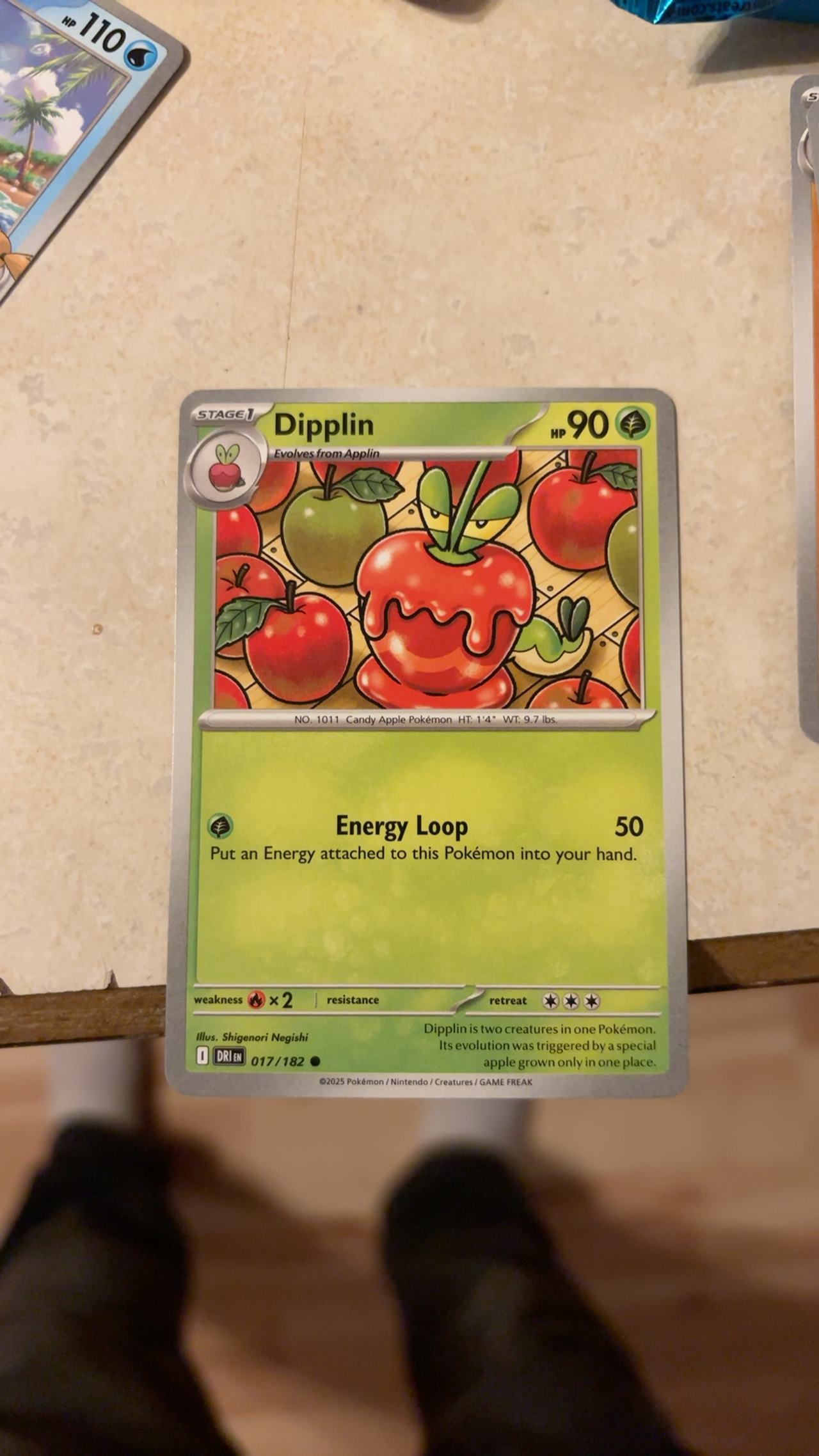 Pokemon TCG Dipplin 017/182 Reverse Holo Destined Rivals