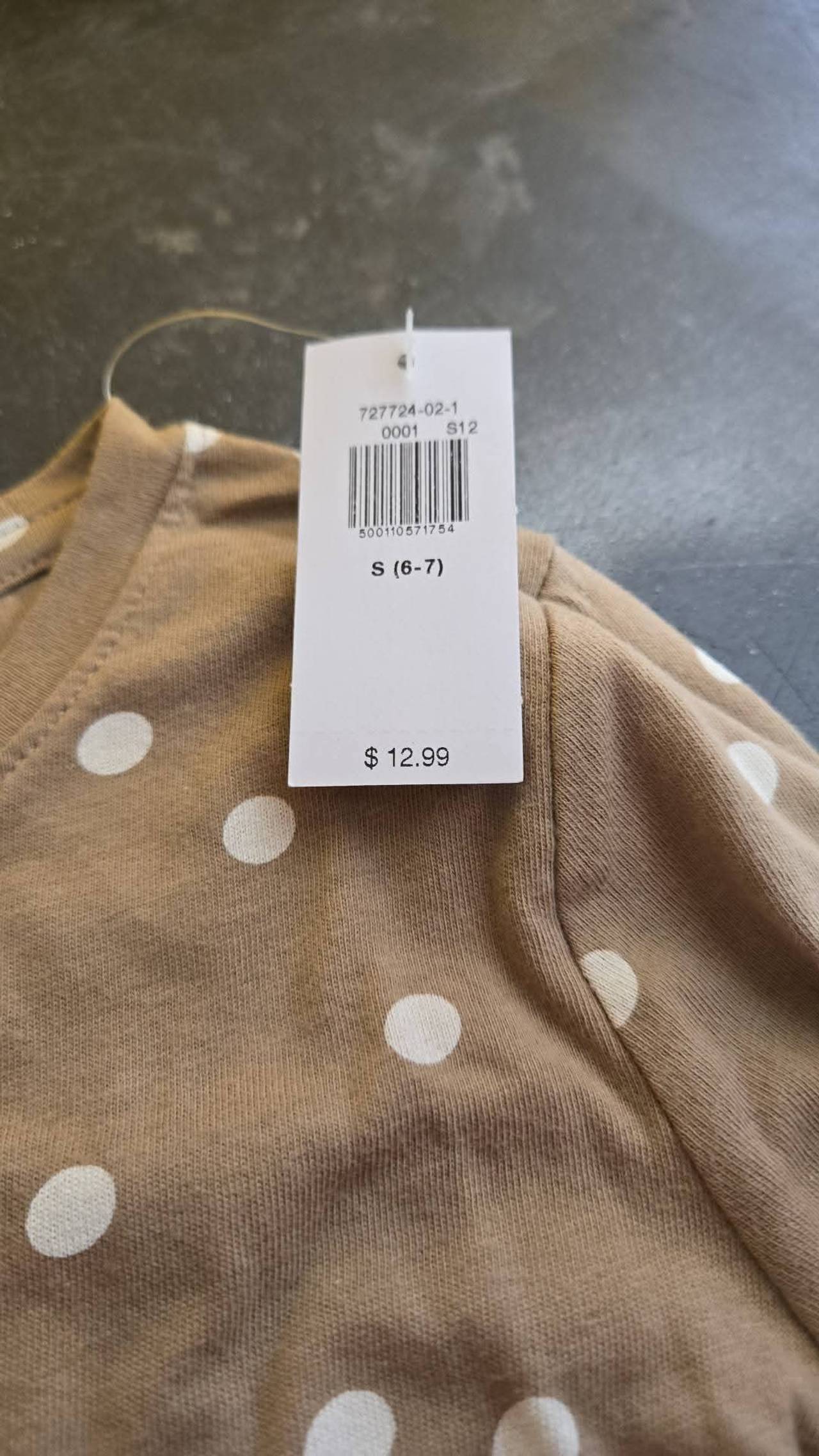 Old Navy Girls Long-Sleeve Polka Dot T-Shirt