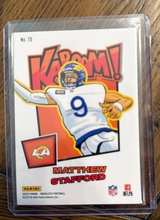 2022 Panini Absolute Football Matthew Stafford Kaboom! Insert - Image 2