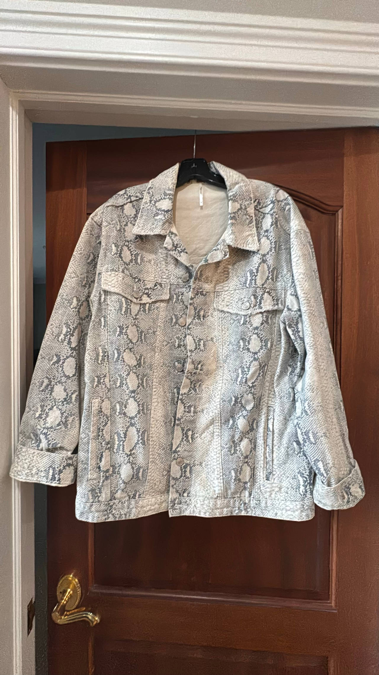 Snakeskin Print Jacket