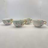 Vintage Limoges Hand Painted Floral Teacups - Image 5