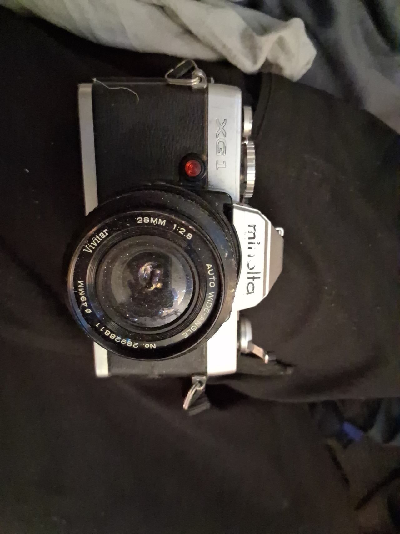 Minolta XG-1 35mm SLR Camera with Vivitar 28mm f/2.8 Lens