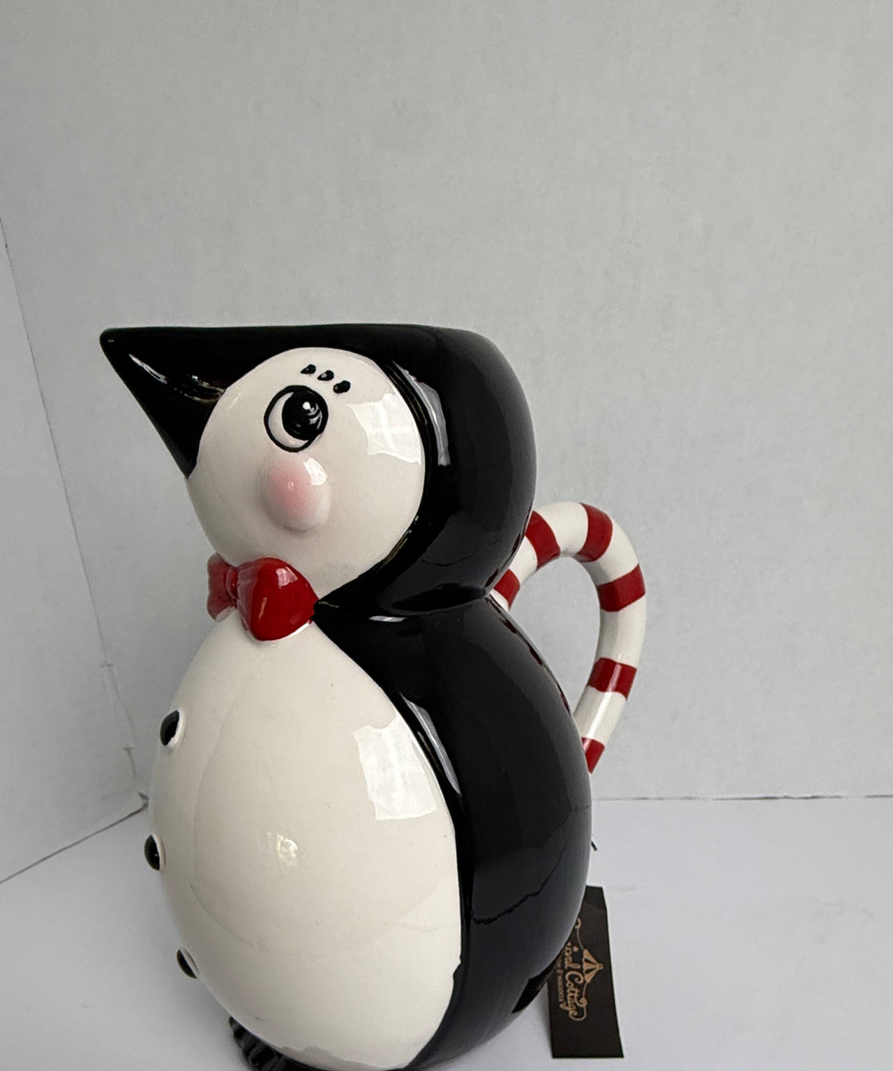 Carnival Cottage by Johanna Parker Christmas Penguin Pitcher