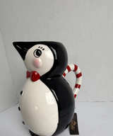 Carnival Cottage by Johanna Parker Christmas Penguin Pitcher - Image 1